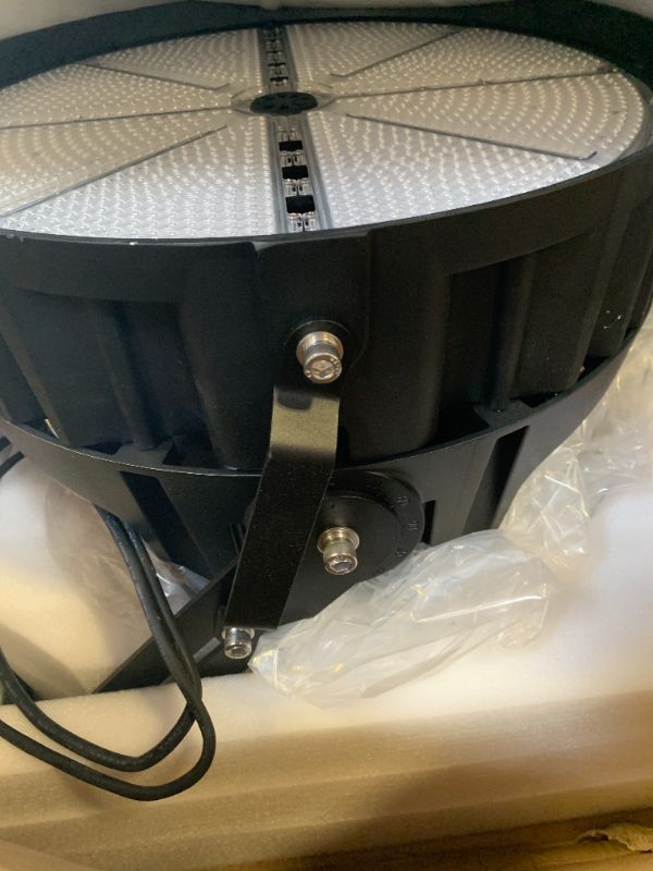 View 4 of dephen 1200W LED Stadium Lights - 168,000Lumens 5000K Commercial Sportlight, 30 Degree Arena Lamp, 0-10V Dimmable IP65 Outdoor Flood Lighting, 120-277Vac,10KV Surge,Bracket Mount,UL-Listed