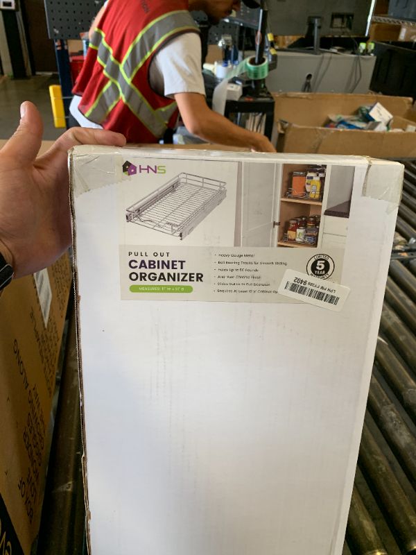 Photo 1 of HOLDN’ STORAGE Pull Out Cabinet Organizer, Heavy Duty Caddy w/Lifetime Limited Warranty -11”W x 21”D - Requires At Least 12-1/4” Cabinet Opening, Steel Metal Cabinet Drawers Slide Out, Chrome