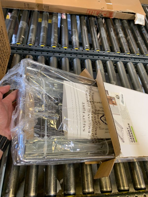 Photo 1 of HOLDN’ STORAGE Pull Out Cabinet Organizer, Heavy Duty Caddy w/Lifetime Limited Warranty -11”W x 21”D - Requires At Least 12-1/4” Cabinet Opening, Steel Metal Cabinet Drawers Slide Out, Chrome