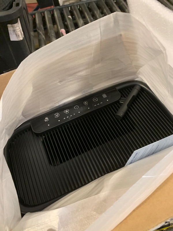 View 2 of Air Purifiers for Home Large Room, Cover Up to 2400 Ft² with True HEPA Filter, Smart Mode, PM2.5 Air Quality Display, 22dB Sleep Mode, Aromatherapy with 2X-Purification & 360°Air Outlet, HAP603, Black