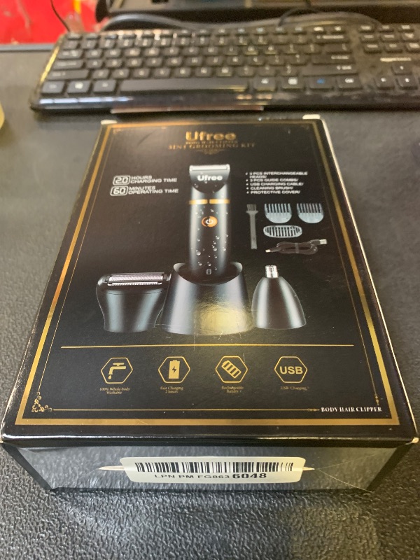 Photo 1 of Ufree Bikini Trimmer Electric Razors for Women, Rechargeable Pubic Body Hair Trimmer Electric Shaver for Legs Body Hair, Bikini Shaver IPX7 Waterproof, Gifts for Women, Black