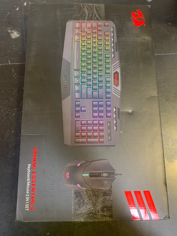 Photo 1 of Redragon S101-3 PRO Gaming Keyboard and Mouse, RGB Backlit Programmable Keyboard Mouse with Software, Independent Macro Record Keys, Value Combo Set, New Update Version