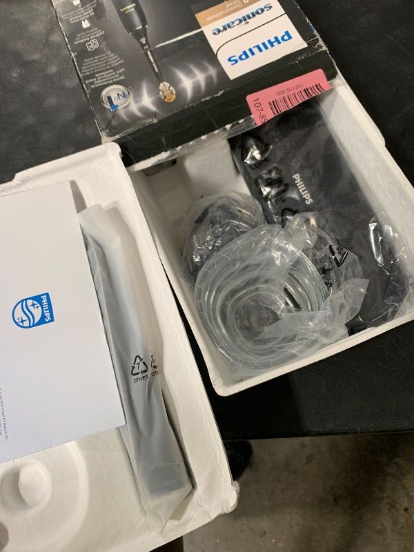 Photo 1 of Philips Sonicare DiamondClean Smart 9500 Electric Toothbrush - Sonic Toothbrush with App, Pressure Sensor, 15 Brushing Settings, Replacement Reminder, USB Charging Travel Case, Black, Model HX9923/11