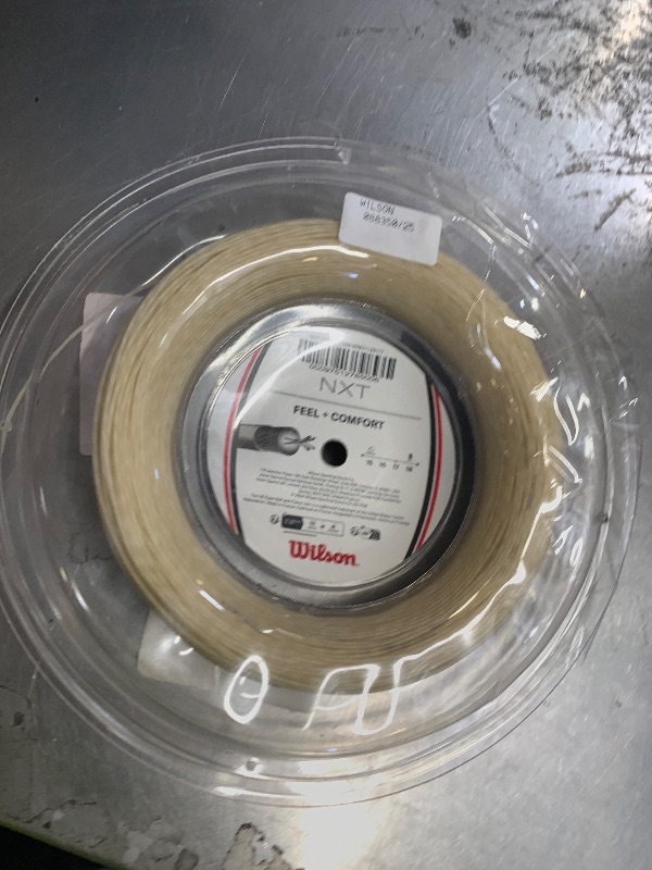 Photo 1 of WILSON NXT Power 16 Tennis String - 200m Reel, White