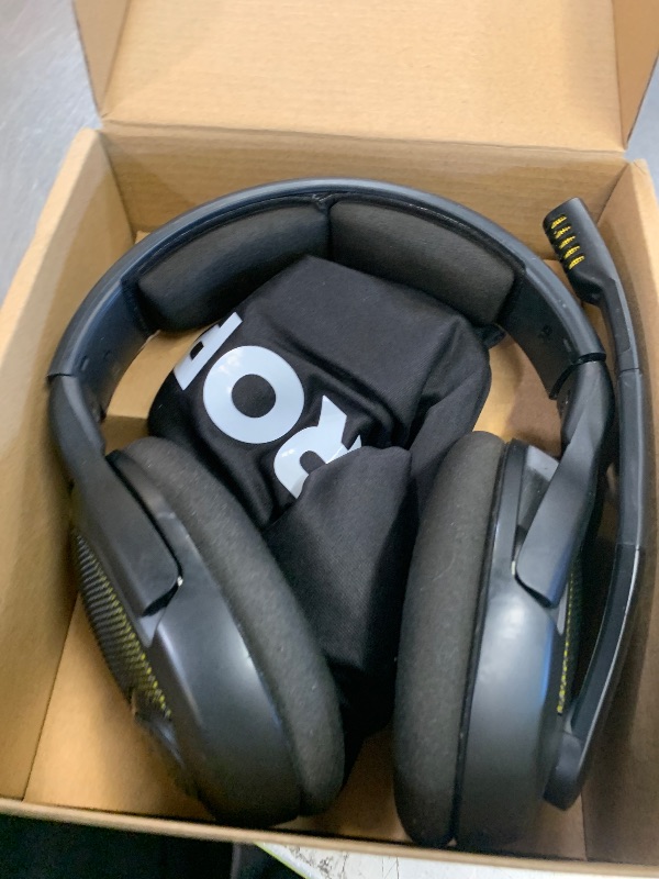Photo 1 of DROP + EPOS PC38X Gaming Headset Noise-Cancelling Microphone with Over-Ear Open-Back Design, Velour Earpads, Compatible with PC, PS4, PS5, Switch, Xbox, Mac, Mobile, and More (Yellow)