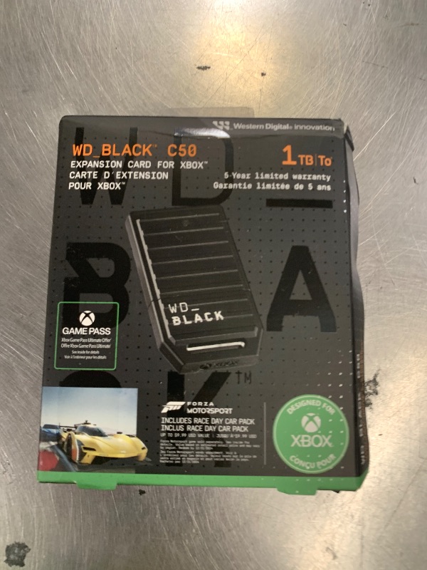 Photo 1 of WD_Black 1TB C50 Storage Expansion Card, Officially Licensed for Xbox – Quick Resume, Plug & Play, NVMe SSD Expansion for Xbox Series X|S Gaming Consoles - WDBMPH0010BNC-WCSN