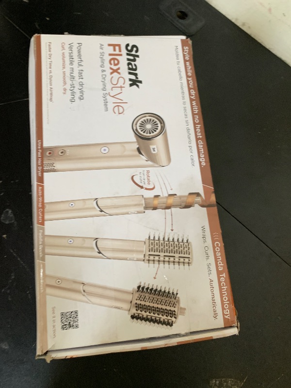 Photo 1 of Shark FlexStyle Air Styling & Drying System, Powerful Hair Dryer Brush & Multi-Styler with Auto-Wrap Curlers, Paddle Brush, Oval Brush, Concentrator Attachment, Stone, HD430