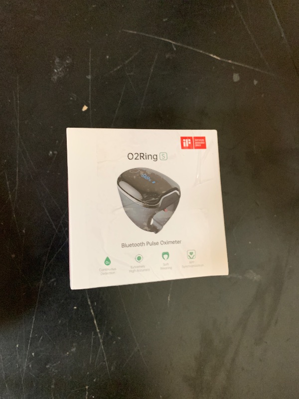 Photo 1 of Wellue O2Ring-S Oxygen Monitor with Vibration Reminder, Bluetooth Pulse Oximeter Tracks SPO2 and Pulse Rate, 24 hrs Battery Life, 4*10 Hours Built-in Memory, Rechargeable Pulse Ox with Free PC & APP