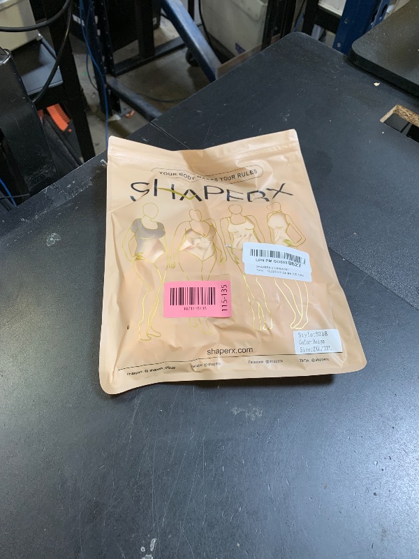 Photo 1 of SHAPERX Shapewear Bodysuit Tummy Control Seamless Waist Snatching Mid Thigh Body Shaper for Women,SZ5218-2-Beige-2XL/3XL