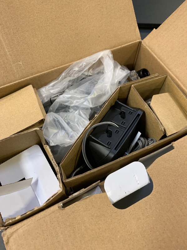Photo 1 of Panasonic Corded Phone/Cordless Phone with Answering Machine, Advanced Call Block and 2-Way Recording, 2 Handsets Expandable up to 6 Cordless Handsets - KX-TGF852B (Black)