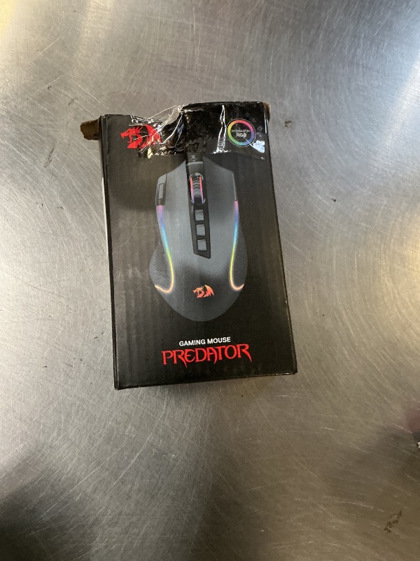 Photo 1 of Redragon M612 Predator RGB Gaming Mouse, 8000 DPI Wired Optical Mouse with 11 Programmable Buttons & 5 Backlit Modes, Software Supports DIY Keybinds Rapid Fire Button