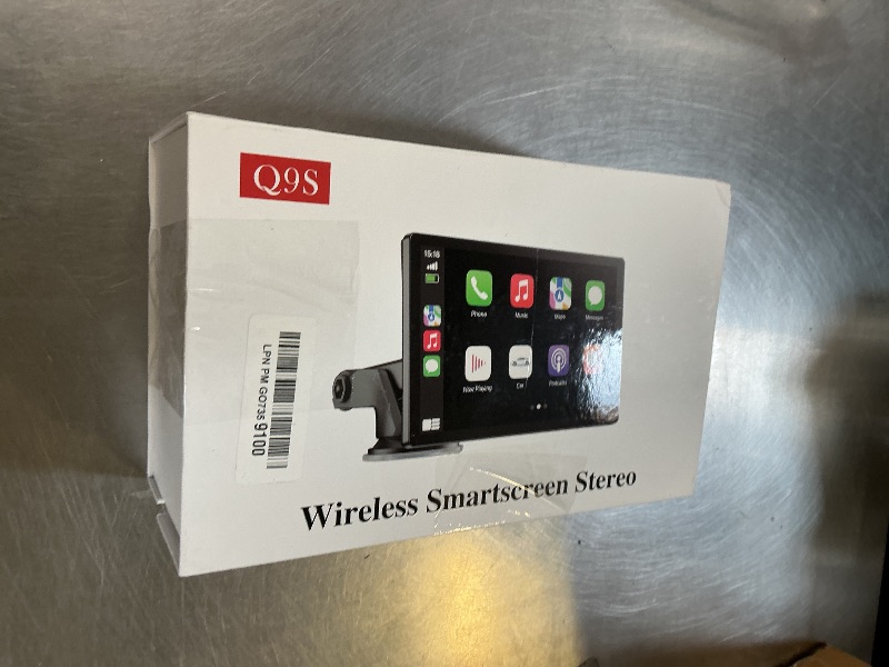 Photo 1 of 9" Wireless Apple Carplay Screen for Car with 4K Dash Cam, Portable Apple Carplay & Android Auto with 1080p Backup Camera DVR, Voice Control/GPS Navigation/Mirror Link/BT