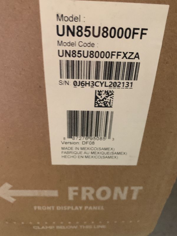 Photo 1 of Samsung 85-Inch Class Crystal UHD U8000F 4K Smart TV (2025 Model) Endless Free Content, Crystal Processor 4K, MetalStream Design, Knox Security, Alexa Built-in
