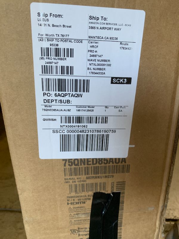 Photo 1 of LG 75-Inch Class QNED evo AI QNED85A Series Mini LED 4K Smart TV w/AI Picture, AI Sound, HDR10, AI Super Upscaling 4K, Filmmaker Mode, Wow Orchestra, Alexa Built-in (75QNED85AUA, 2025)