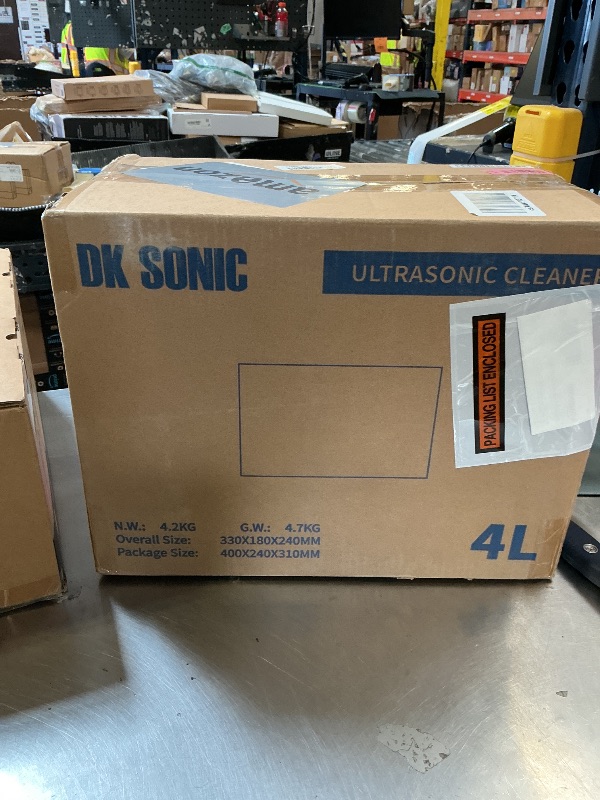 Photo 1 of DK SONIC Ultrasonic Cleaner,4L 120W Ultrasonic Jewelry Cleaner with Heater& Mechanical Timer,Sonic Cleaner for Cleaning Jewelry,Eyeglasses,Coins(Include Basket)
