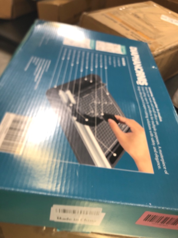 Photo 1 of Rotary Paper Cutter, 3-in-1 Paper Trimmer, 12 Inch Cutting Length with Straight Cut/Perforating Cut/Wavy Cut, Enclosed Blades for Safe Use, Ideal for Cardstock/Paper Craft Projects