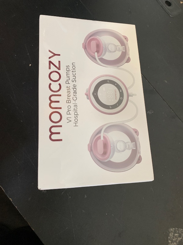 Photo 1 of Momcozy V1 Pro Wearable Breast Pump, Hospital-Grade Pocket Primary Pump, Hands-Free Portable Pump with Lightweight Visible Cups for Real Milk Removal