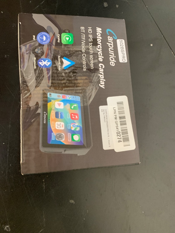 Photo 1 of CARPURIDE W502BS for BMW Motorcycle CarPlay & Android Auto Dual Bluetooth, 5" Waterproof GPS Navigation Screen, Data Reading, Native Wonder, TPMS, Light Sensor, Music Sharing, Intercom, 16-Pin