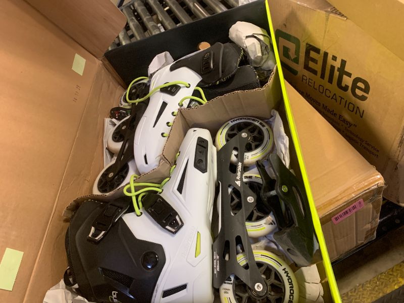 Photo 1 of Rollerblade Lightning 110 Unisex Adult Urban Inline Skate, White and Black