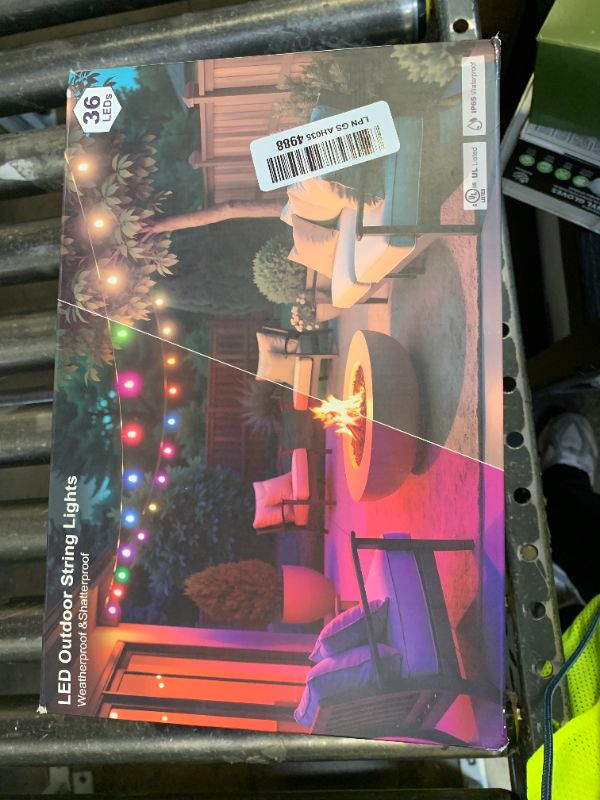 Photo 1 of MILADALED Outdoor String Lights 118FT?59FT*2 RGB +IC Color Changing Smart Patio Lights with Timer Remote &APP Control,IP65 Waterproof Shatterproof LED Lights for Backyard Balcony Garden Party Decor