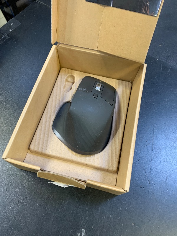 Photo 1 of Logitech MX Master 3S Wireless Mouse Standard Edition with Logi Bolt USB Receiver, Ultra-Fast Scrolling, Ergo, 8K DPI, Track on Glass, Quiet Clicks, USB-C, Bluetooth, Windows, Linux, Chrome - Graphite