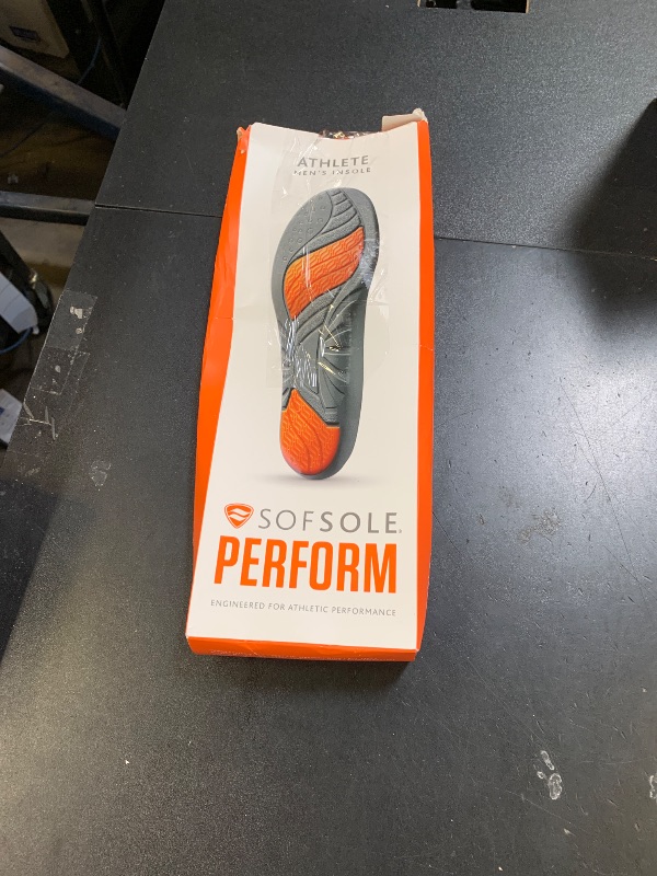 Photo 1 of SOFSOLE ATHLETE Performance Men's Insoles - PU Foam & Gel Inserts - Heel-to-Toe Cushioning, Support, & Moisture Control, - Lightweight Comfort & Stability - Ideal for Runners, Walkers, Athletes