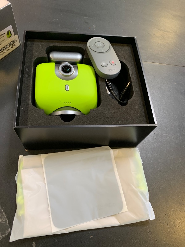 Photo 1 of XbotGo Chameleon AI Auto Sports Action Camera - 4K 60FPS Soccer Camera and Basketball Tracking Camera for Team Sports, Live Streaming, No Subscription, Works with iOS & Android (Lemon Green)