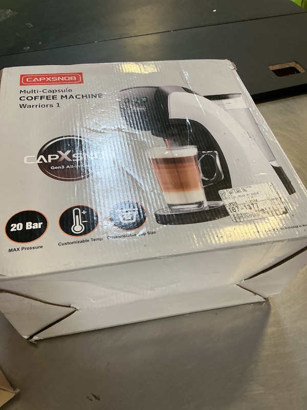 Photo 1 of Warriors1 Mini Coffee Maker for Keurig K Cup, Espresso Machine for Nespresso Original, Dolce Gusto Pods, Ground Coffee, 20 Bar Coffee Machine fits kitchens, apartments, dorms, RVs, 28 oz Reservoir