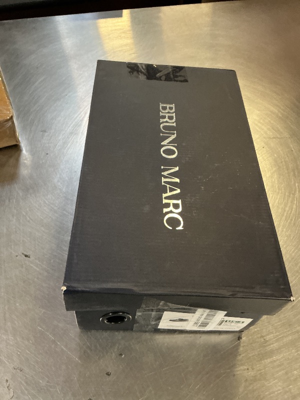 View 2 of Bruno Marc Lace-Up Comfortable Fashion Shoes,Size 4 Big Kid,Black-Pat,SBOX2401K