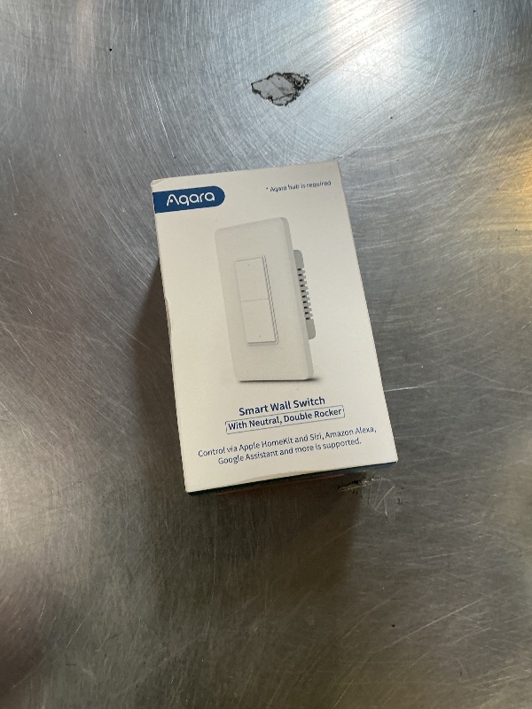 Photo 1 of Aqara Smart Light Switch (with Neutral, Double Rocker), Requires AQARA HUB, Zigbee Switch, Remote Control and Set Timer for Home Automation, Compatible with Apple HomeKit, Alexa