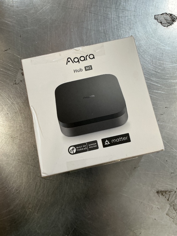 Photo 1 of Aqara Smart Home Hub M3 for Advanced Automation, Matter Controller, Thread Border Router, Features Zigbee, Bluetooth, Wi-Fi, PoE, IR, Supports Apple HomeKit, Alexa, SmartThings, Home Assistant, IFTTT
