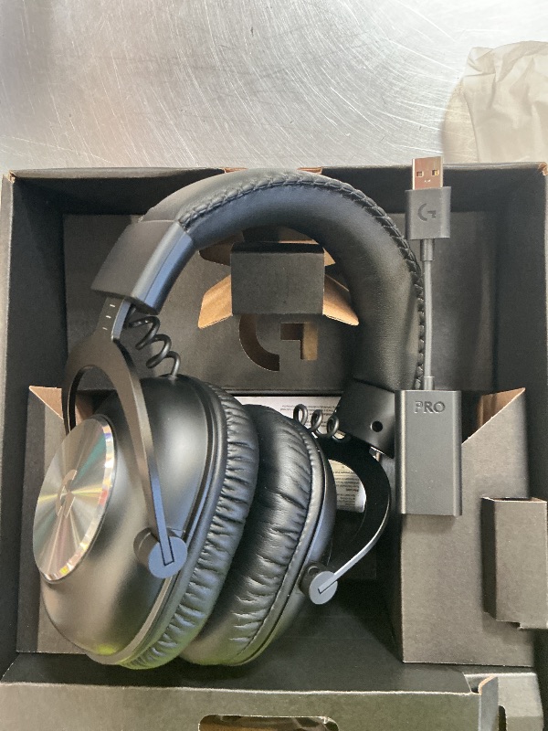 Photo 1 of Logitech G Pro X SE Wired Gaming Headset with Microphone: Detachable Microphone, DTS Headphone:X 7.1, for PC, Xbox One, Xbox Series X|S, PS5, PS4, Includes USB DAC - Black
