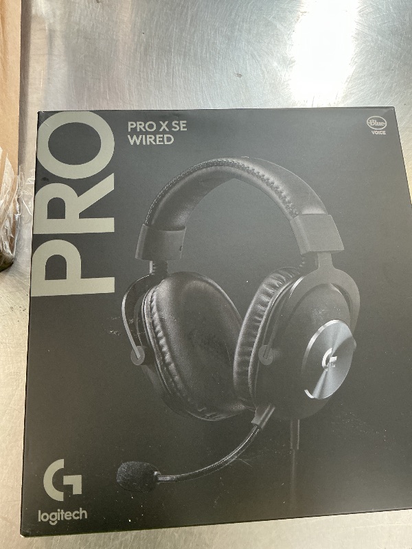 Photo 1 of Logitech G Pro X SE Wired Gaming Headset with Microphone: Detachable Microphone, DTS Headphone:X 7.1, for PC, Xbox One, Xbox Series X|S, PS5, PS4, Includes USB DAC - Black
