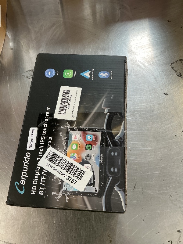 Photo 1 of Carpuride W702T PRO 7" Waterproof GPS Navigation Screen for Motorcycle with CarPlay & Android Auto & TPMS & Dual Bluetooth, Music Sharing, Intercom, EQ, Light Sensor, Compass, Barometer