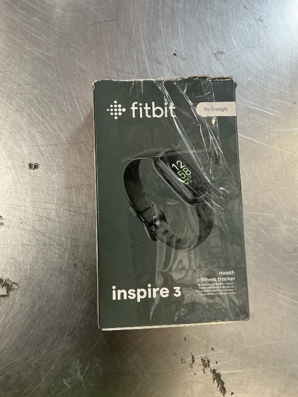 Photo 1 of Fitbit Inspire 3 Health & Fitness Tracker with Stress Management, Workout Intensity, Sleep Tracking, 24/7 Heart Rate - 3-Month Google Health Premium Membership Included - Midnight Zen/Black