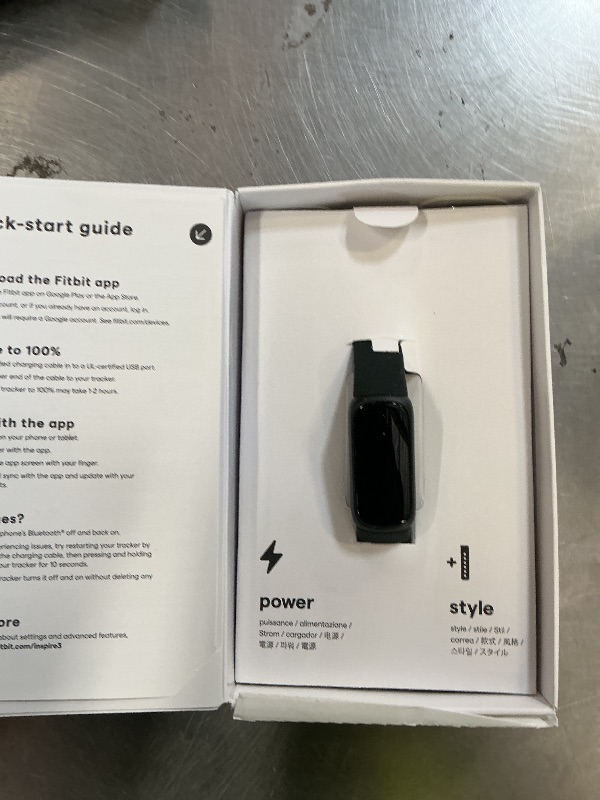 Photo 1 of Fitbit Inspire 3 Health & Fitness Tracker with Stress Management, Workout Intensity, Sleep Tracking, 24/7 Heart Rate - 3-Month Google Health Premium Membership Included - Midnight Zen/Black