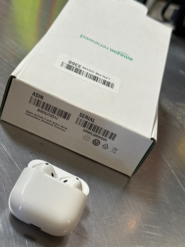 Photo 1 of Apple AirPods 4 with Active Noise Cancellation (Renewed Premium)
