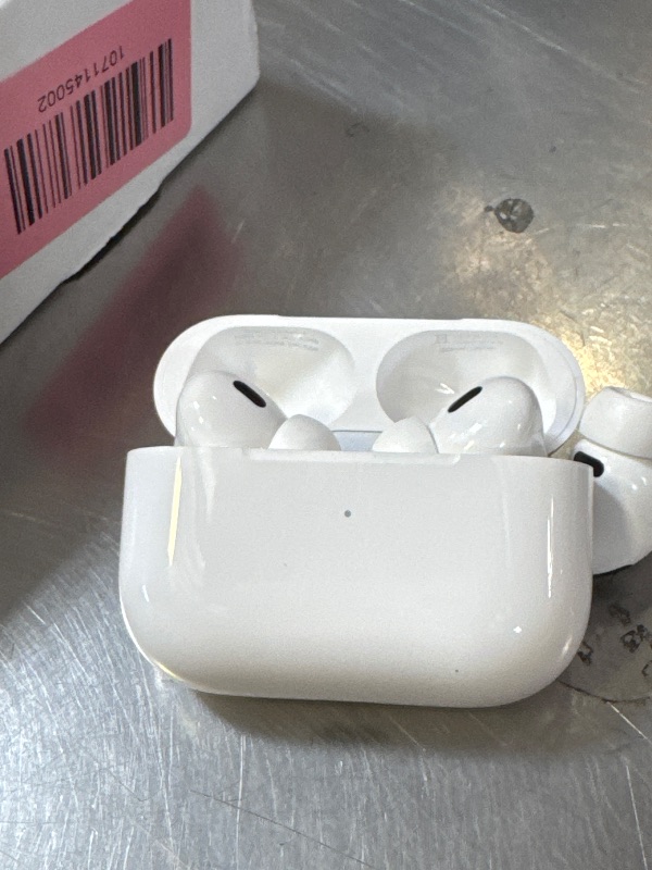 Photo 1 of Apple AirPods Pro (2nd generation) with MagSafe Charging Case (USB-C) (Renewed)