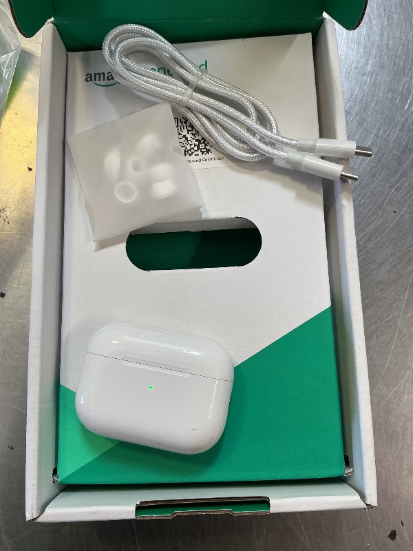 Photo 1 of Apple AirPods Pro (2nd Generation) with MagSafe Charging Case (USB-C) (Renewed Premium)
