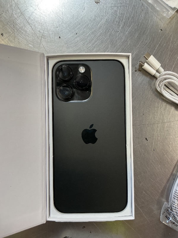 View 3 of Apple iPhone 14 Pro Max, 128GB, Space Black - Unlocked (Renewed)