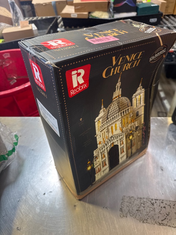 Photo 1 of Reobrix Venice Church Building Block Sets for Adults with Lights 55014, Landmark Architecture Venice Santa Maria Della Salute Church Model, Collectible Italy Landmark Building Toy for Adullt (4270PCS)