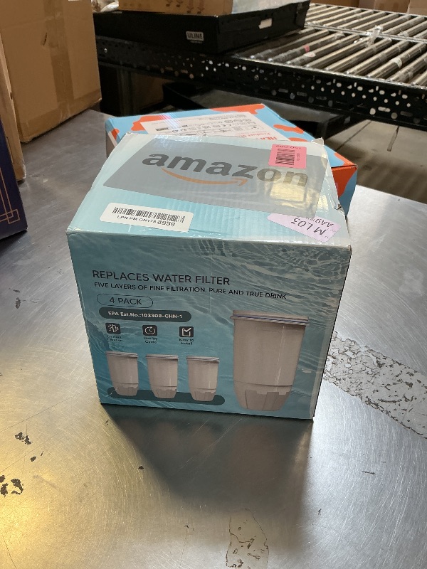 Photo 1 of Upgraded Water Filter Replacement Fit for Zero Pitcher and Dispenser ZR-001 ZR-004 ZP-006 ZR-017, Five-Stage Filter System, Effectively Reducing Lead, Chromium, and Contaminants, 4 Packs, By BOGDA