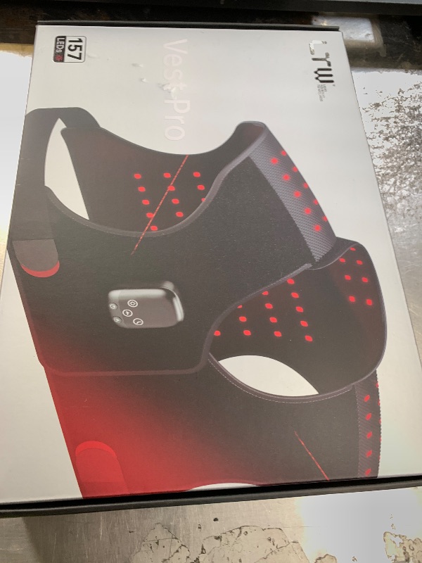 Photo 1 of Red Light Therapy for Neck and Shoulder with 157 LEDs, Wireless 660nm & 850nm Infrared Red Light Therapy Neck and Shoulder Heating Pad, 5-Level Light Intensities & 3-Level Pulse Wearable Wrap