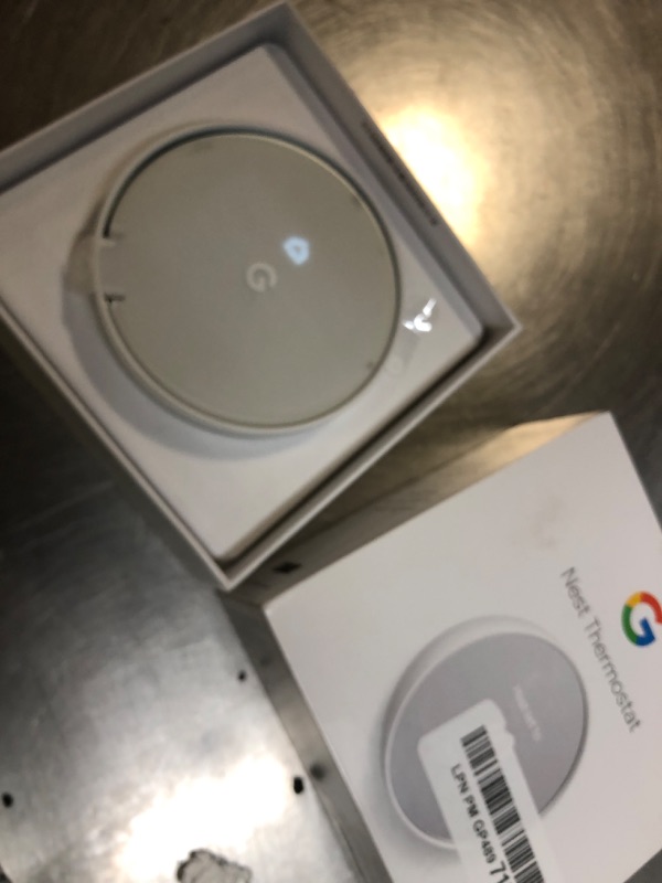 Photo 1 of Google Nest Thermostat - Smart Thermostat for Home - Programmable Wifi Thermostat - Snow