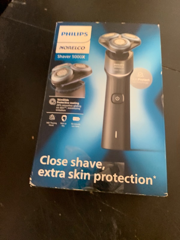 Photo 1 of Philips Norelco Shaver 5000X, Rechargeable Wet & Dry Shaver with Precision Trimmer and Storage Pouch, X5006/85
