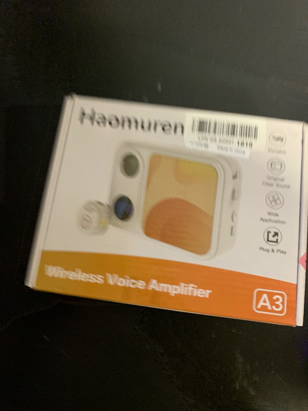 Photo 1 of Haomuren Voice Amplifier with Wireless Lavalier Lapel Microphone for Teaching,Public Speaking,Portable Mini Mic& Speaker for Classroom,Meeting,Yoga,Training,Tour Guides,Outdoor Events