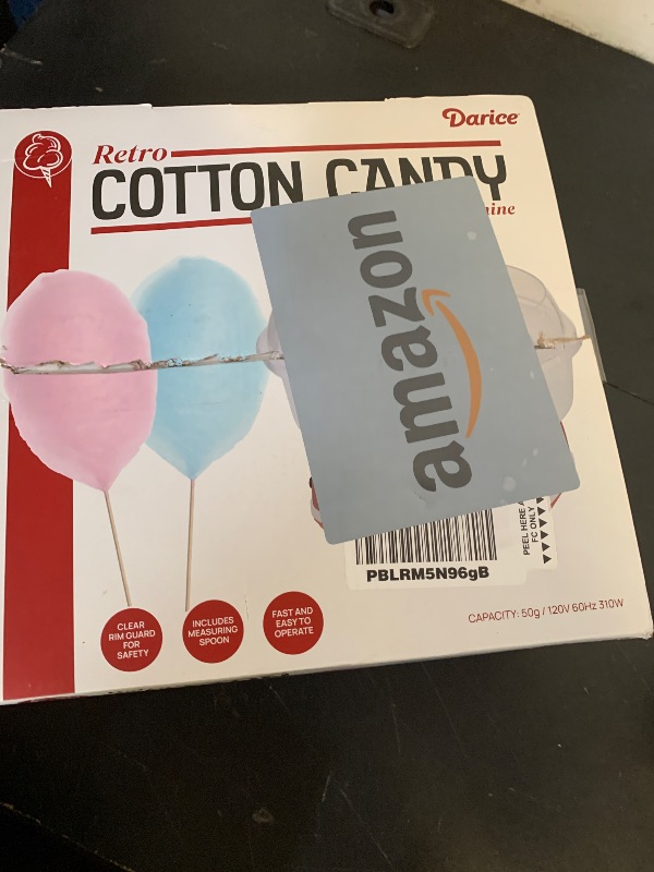 Photo 1 of Darice Cotton Candy Machine – Retro Cotton Candy Maker – Cotton Candy Maker Machine For Homemade Sweets – Ideal for Birthday, Party, Gatherings – Works with Flossing Sugar or Hard Candy