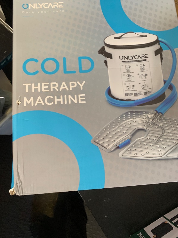 Photo 1 of Cold Therapy Machine, Program Timer Ice Machine for Knee After Surgery, Portable Ice Therapy Machine with Quiet Pump, Large Cold Pad for Ankle, Arm Joints, Sports Injuries, Cryotherapy Pain Relief