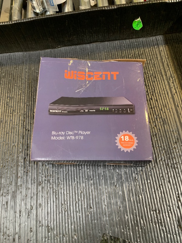Photo 1 of Blu Ray DVD Player, WISCENT Full HD 1080p Home Theater Disc System, Region A/1 Blu-Rays,HD Blu-Ray DVD Player for TV with Coaxial Audio/HDMI/AV/Output, USB Input, Built-in PAL NTSC