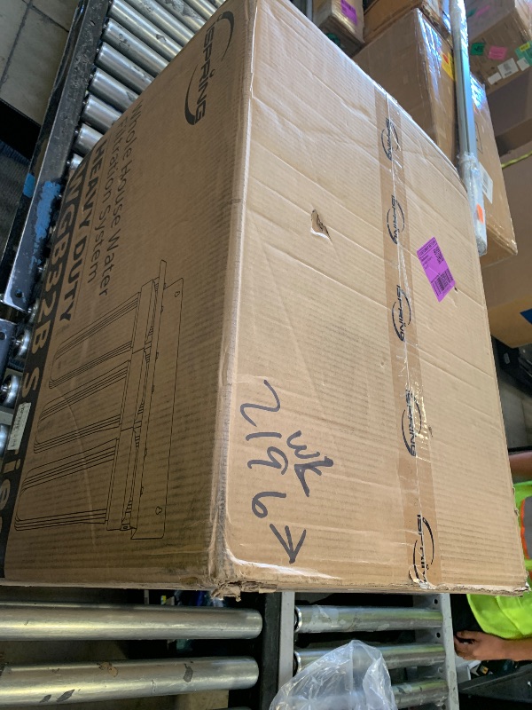 Photo 1 of iSpring Chloramine & Heavy Metals Removal Whole House Water Filter System, SGS-Tested, Reduces Lead, Chlorine, Sediment and up to 94.4% of Chloramine, 20” x 4.5” Filters, Model: WGB32B-KSNC